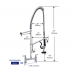 Kitchen Sink Mixer - Pre Rinse Faucet Commercial Pull Down Brass Double Handles Pre Rinse Faucet